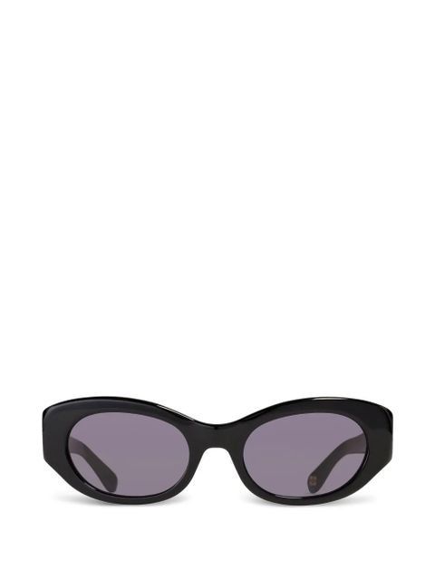 GANNI x Ace & Tate Dakota oval-frame sunglasses - Black - zdjęcie produktu nr 1