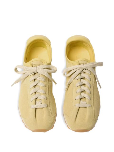 Jacquemus The Tennis suede lace-up sneakers - Yellow - zdjęcie produktu nr 2