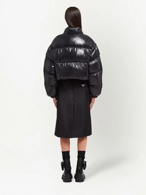Prada Re-Nylon convertible down jacket - Black