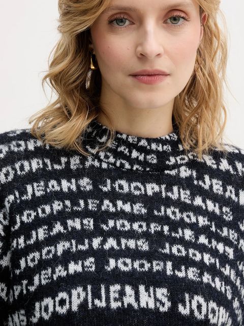 Joop! sweter z domieszką wełny damski kolor czarny 30048399