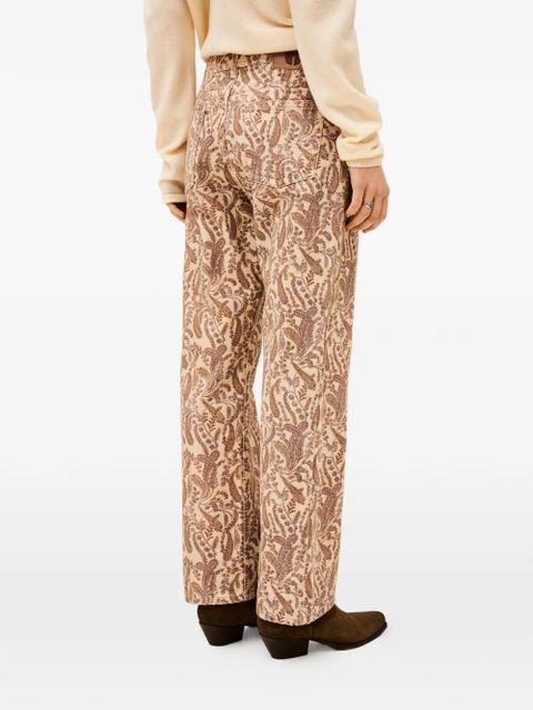 Ba&Sh Tooty paisleyprint jeans - Neutrals