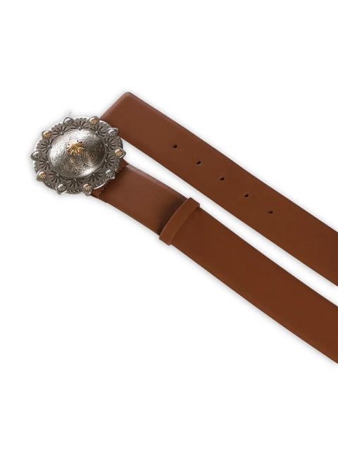 PINKO embellished leather belt - Brown - zdjęcie produktu nr 2