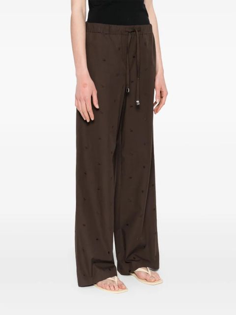 The Attico straight-leg trousers - Brown
