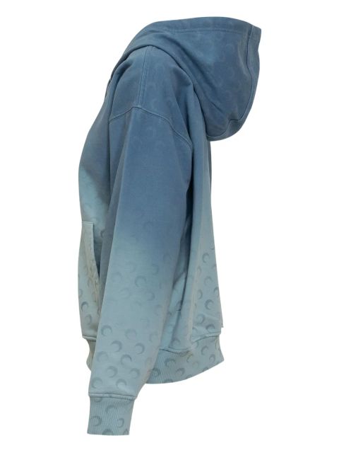 Marine Serre Crescent Moon hoodie - Blue