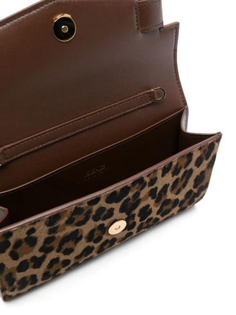 Versace leopard-print clutch bag - Brown
