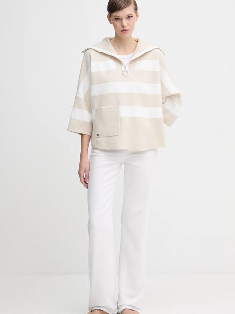 Joseph Ribkoff sweter damski kolor beżowy lekki 261983 - zdjęcie produktu nr 2