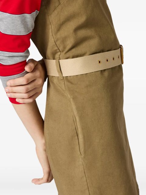 Miu Miu mini scoop-neck dress - Brown