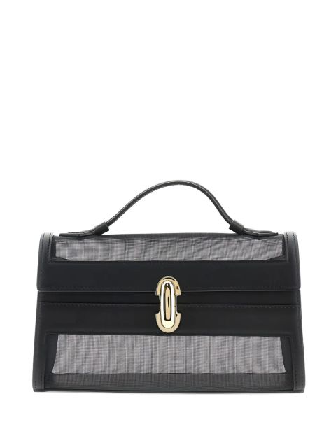 Savette Symmetry mesh-panelled top-handle bag - Black