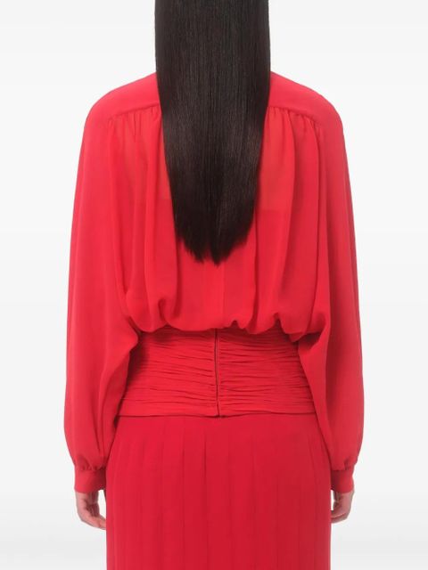 Valentino Garavani georgette blouse - Red