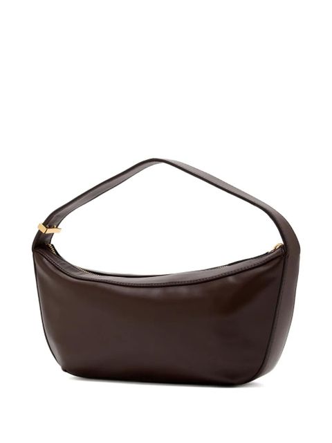 STAUD folded leather shoulder bag - Brown - zdjęcie produktu nr 2