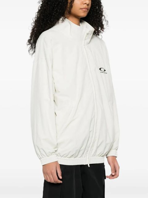 Balenciaga logo zip jacket - Neutrals - zdjęcie produktu nr 2