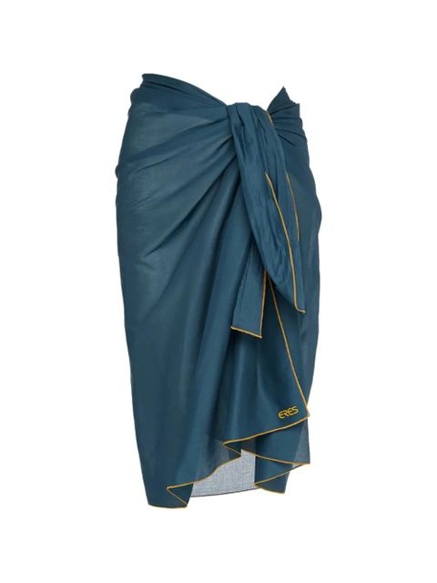 ERES Cabine tie front trim pareo - Blue - zdjęcie produktu nr 1