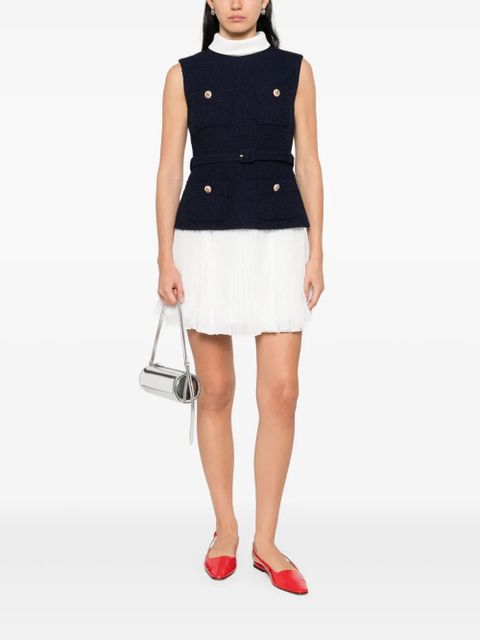 Self-Portrait chiffon mini dress - Blue