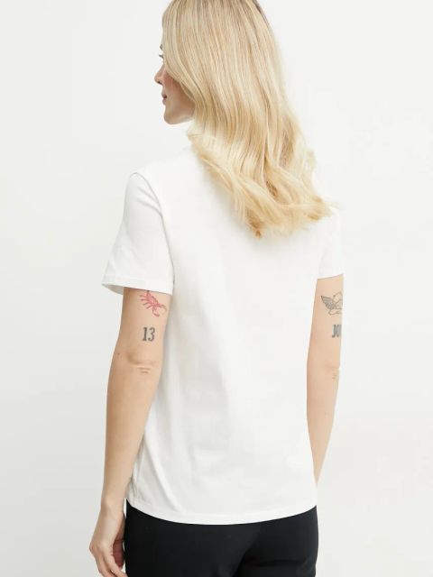 Weekend Max Mara t-shirt bawełniany damski kolor biały 2515971052600