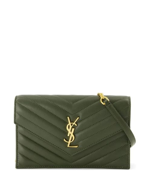 Saint Laurent Cassandre leather shoulder bag - Green - zdjęcie produktu nr 1