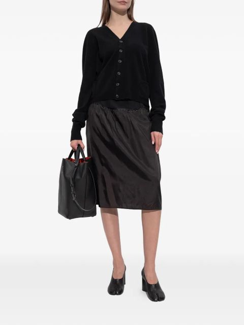 Maison Margiela ruffled midi skirt - Black - zdjęcie produktu nr 2