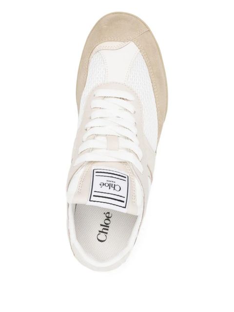Chloé panelled-design sneakers - White