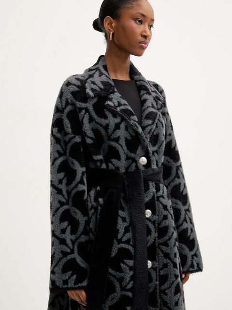 Pinko płaszcz kolor czarny 105415 A2WY