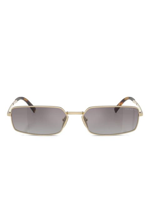 Prada Eyewear rectangular-frame sunglasses - Gold - zdjęcie produktu nr 1