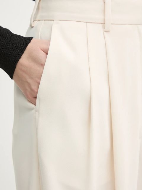 Day Birger et Mikkelsen spodnie Enzo damskie kolor beżowy szerokie high waist DAY100428