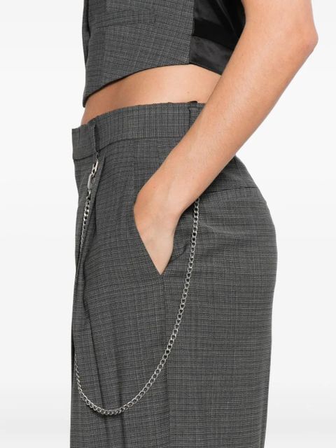 Alexander Wang pleated key-chain trousers - Grey