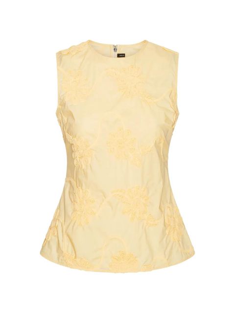 ROTATE BIRGER CHRISTENSEN flower sleeveless top - Yellow - zdjęcie produktu nr 1