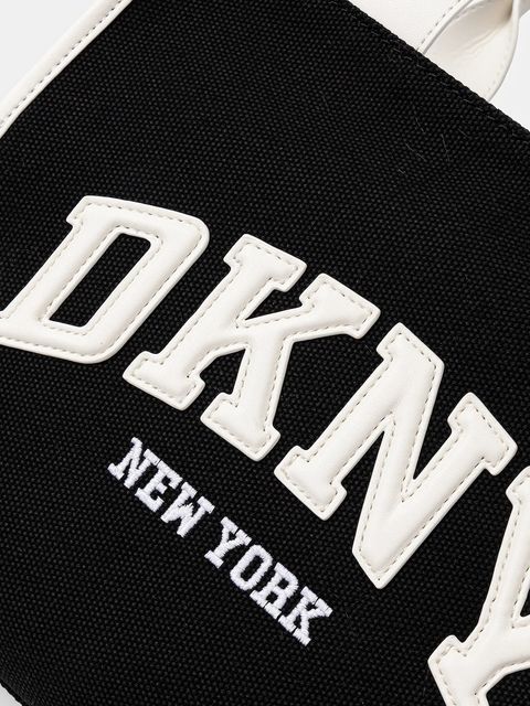 Dkny torebka bawełniana kolor czarny R52AGR57