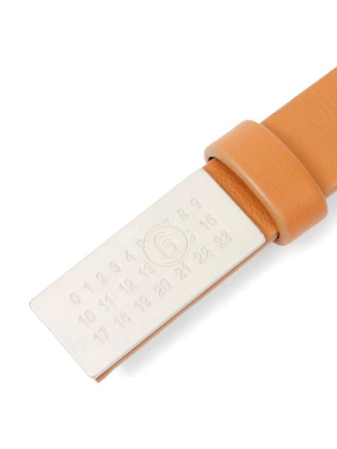 MM6 Maison Margiela mini Numeric belt - Brown