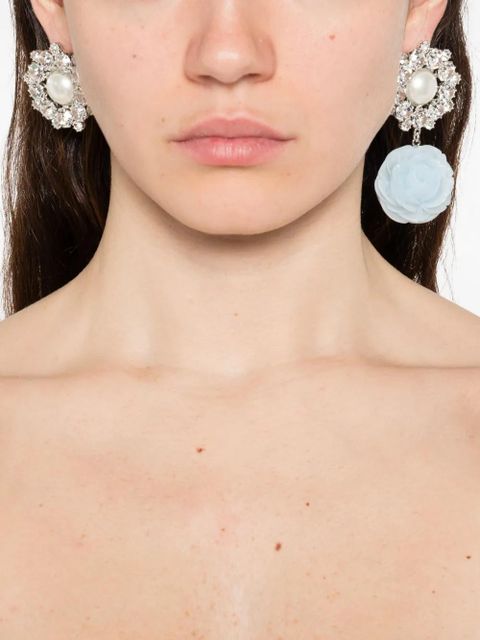 Magda Butrym floral-shaped earrings - Silver