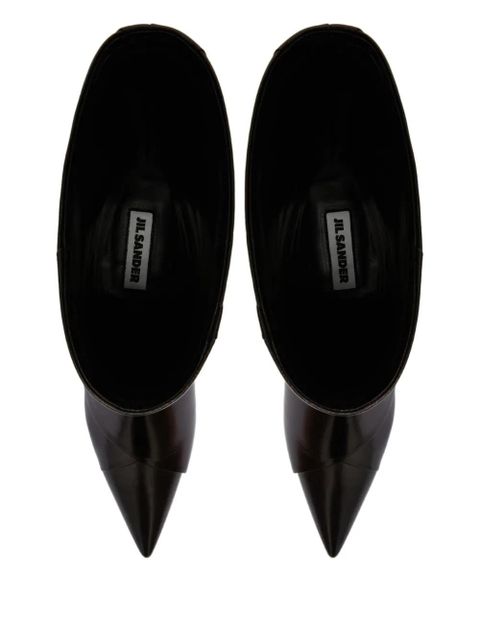 Jil Sander leather boots - Black