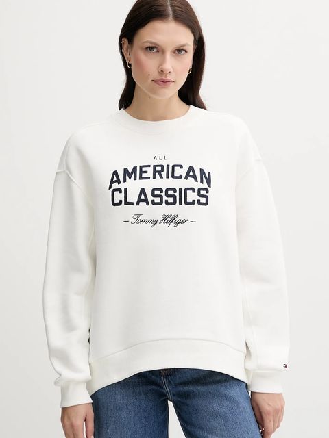 Tommy Hilfiger bluza damska kolor biały z aplikacją WW0WW45752