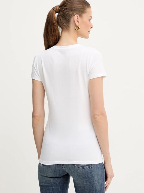 Armani Exchange t-shirt bawełniany damski kolor biały XW001008 AF17172 - zdjęcie produktu nr 2