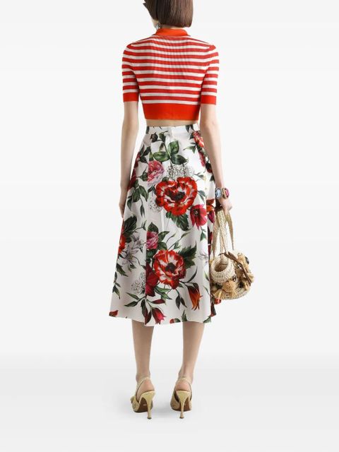 Dolce & Gabbana striped polo top - White - zdjęcie produktu nr 2