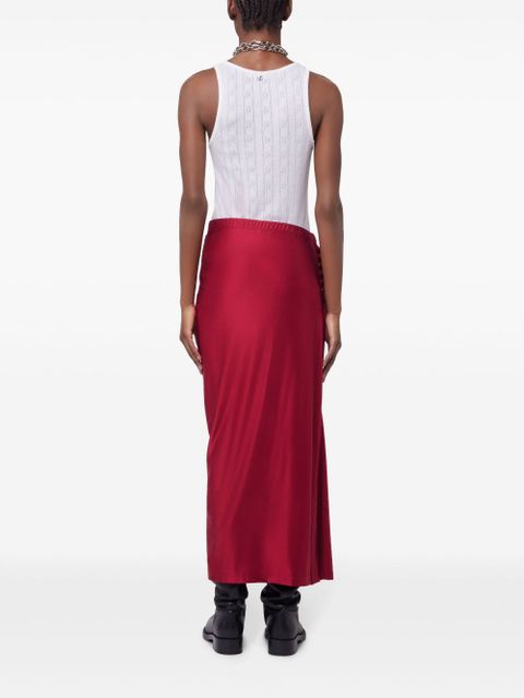 Rabanne jersey maxi skirt - Red