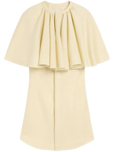 AMI Paris ruffle-detail dress - Yellow - zdjęcie produktu nr 1