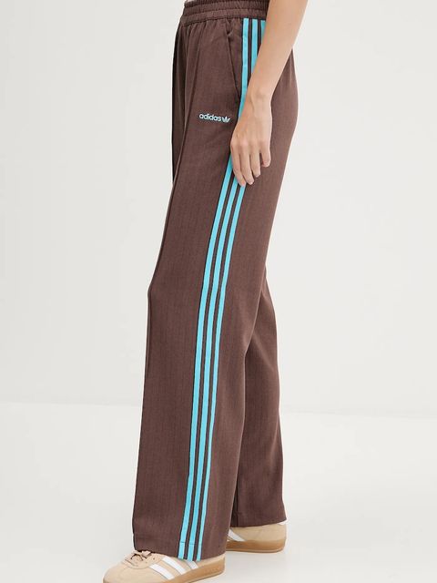 adidas Originals spodnie dresowe Tailored Pants kolor brązowy wzorzyste JX5308