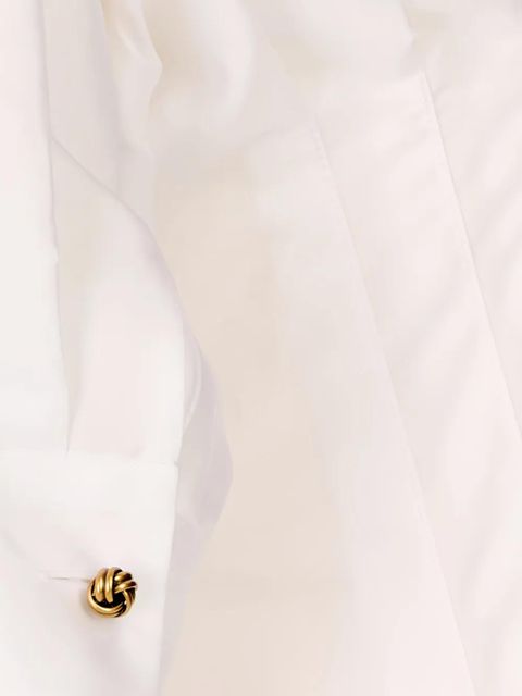 Max Mara pleated tiered-skirt maxi dress - White