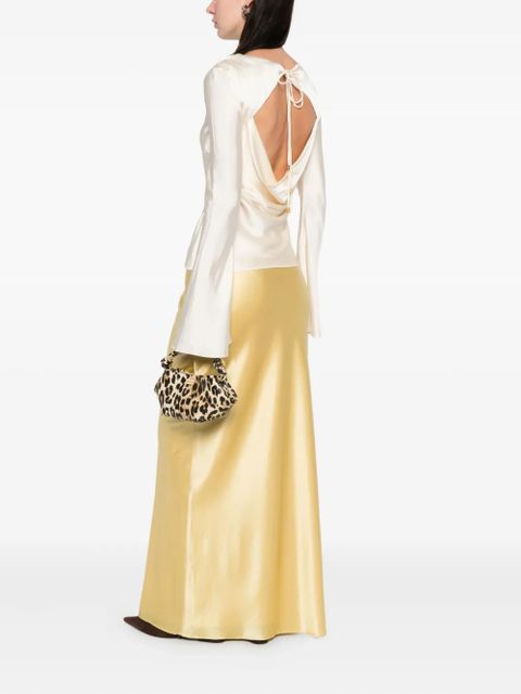 GANNI long sleeve blouse - Neutrals - zdjęcie produktu nr 2