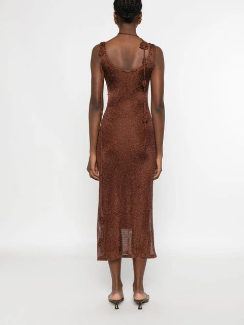 Cult Gaia Pemma knitted maxi dress - Brown