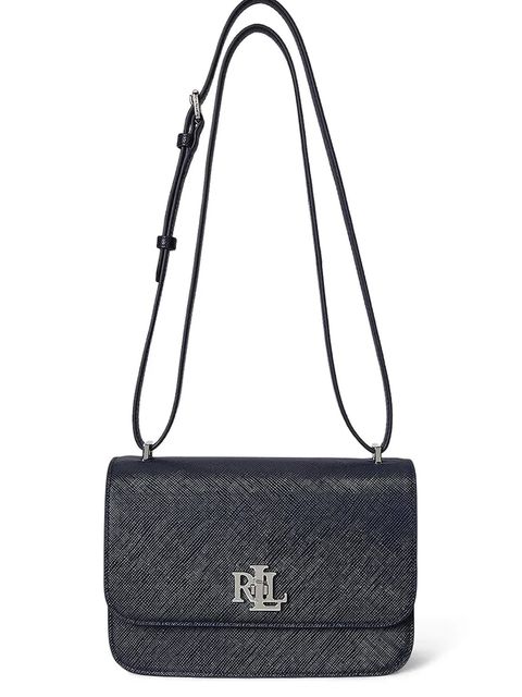 Lauren Ralph Lauren torebka skórzana kolor granatowy 431974272 - zdjęcie produktu nr 1