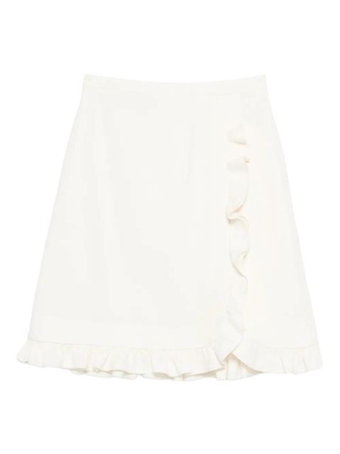 Valentino Garavani ruffled mini skirt - White - zdjęcie produktu nr 1