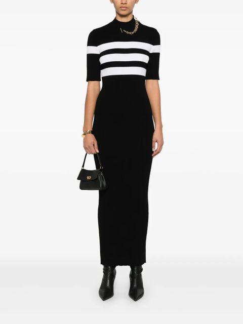 Jean Paul Gaultier striped maxi dress - Black - zdjęcie produktu nr 2