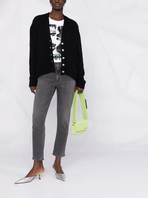 Zadig&Voltaire star button cashmere cardigan - Black - zdjęcie produktu nr 2