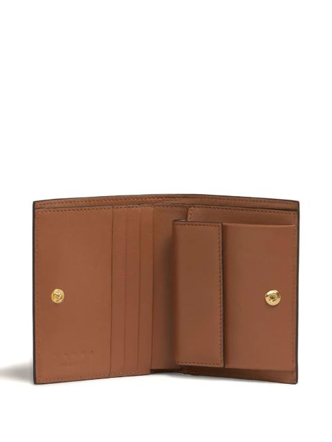 Marni folded leather wallet - Brown - zdjęcie produktu nr 2