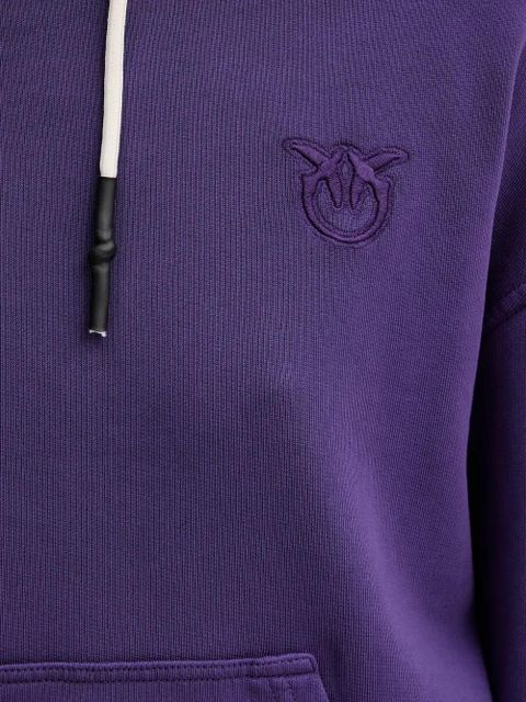 PINKO logo-detail hoodie - Purple