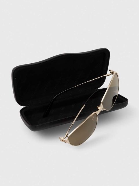 Balenciaga okulary przeciwsłoneczne kolor złoty BB0337SK