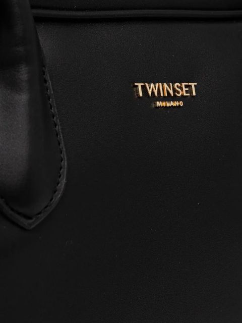 TWINSET logo-lettering cross body bag - Black