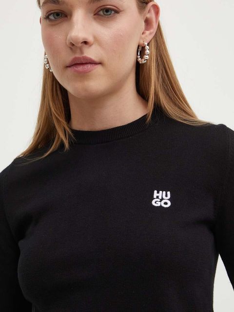 HUGO sweter bawełniany Scallia