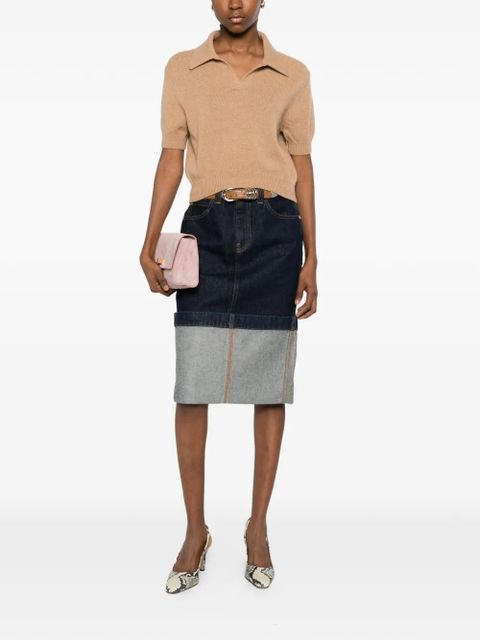 KHAITE Leni collared T-shirt - Neutrals - zdjęcie produktu nr 2