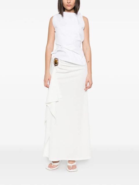 Christopher Esber Occhio crystal-embellished skirt - White - zdjęcie produktu nr 2